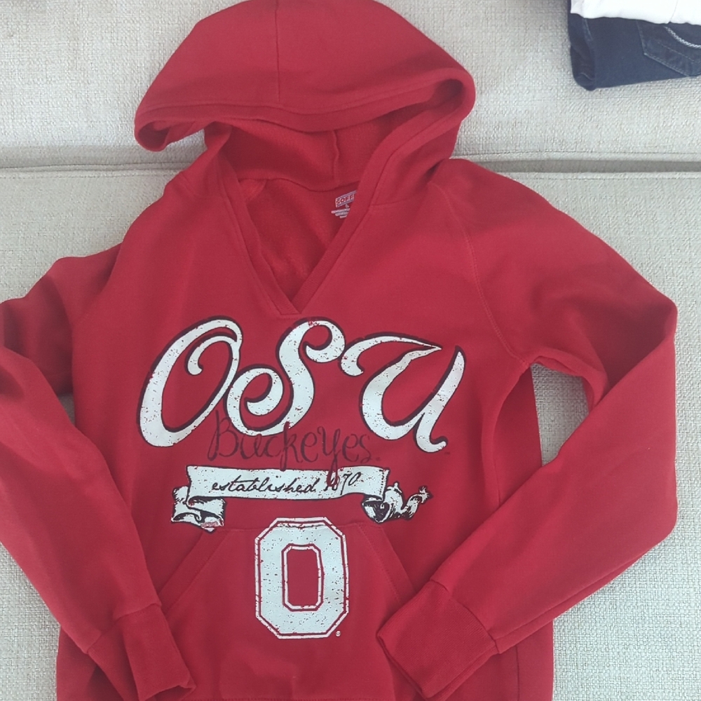 Soffe Women's Red V-Neck Sweater